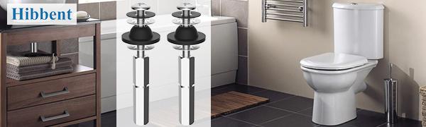 Hibbent 2 PCS Universal Toilet Seat Bolts Kit, Heavy Duty Stainless Steel Toilet Bolts with Extra Long Downlock Nuts Rubber Washers Gaskets, Easy to Install -Bathroom Toilet Repair Screw Hibbent 2 PCS Universal Toilet Seat Bolts Kit, Heavy Duty Stainless Steel Toilet Bolts with Extra Long Downlock Nuts Rubber Washers Gaskets, Easy to Install -Bathroom Toilet Repair Screw