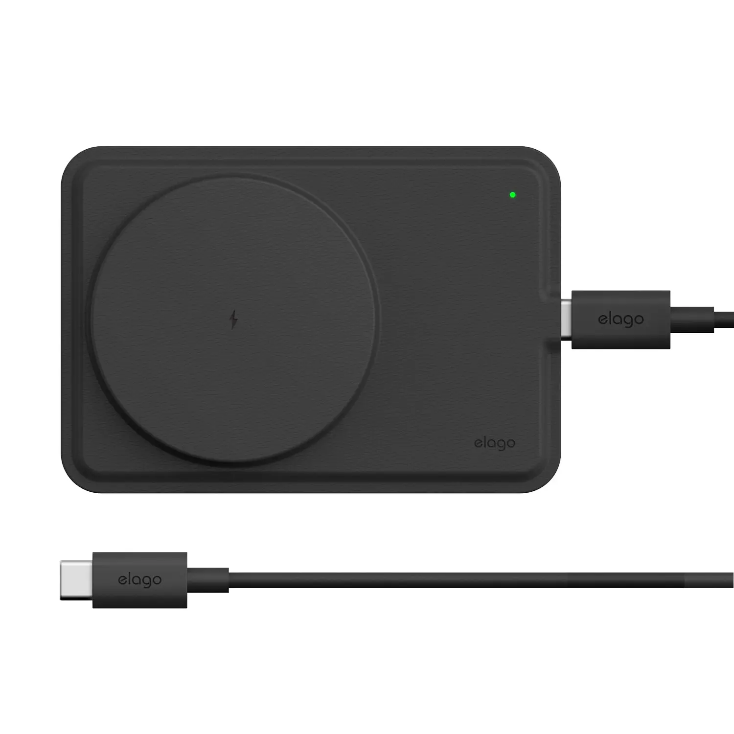 15W MagSafe Magnetic Wireless Charger for Smartphone, MagSafe Phones, Electronic Mobile Devices - 4 Color Options, Built-in LED Light