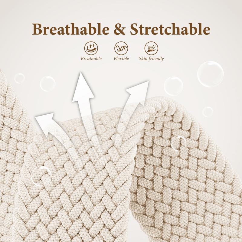 Missair Braided Stretchy Bracelet Band Compatible with Apple Watch 38/40/41/42/44/45/46/49mm (Series 1-10, SE, Ultra), with Magnetic Clasp – Soft Nylon Sport Solo Loop for Women & Men