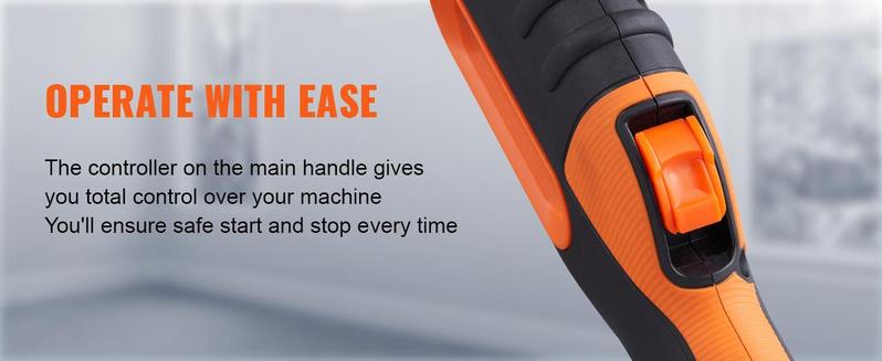 VEVOR Drywall Sander 900W Brush Motor 800-1800RPM Variable Speed & Self-Suction