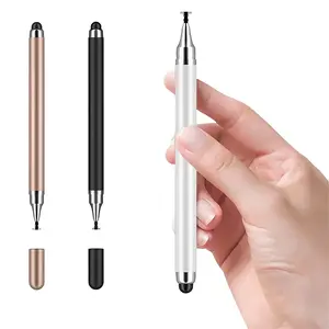 3Pcs 2-in-1 Disc Stylus Pen, Universal Touch Screen Pen for Phone Tablet Drawing Note
