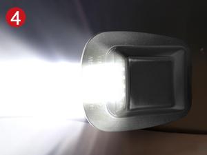 Nilight License Plate Lights Compatible with 1997 1998 1999 2010 2011 Dodge Dakota 2006-2009 Mitsubishi Raider with Black Housing 6000K White 2PCS Pack