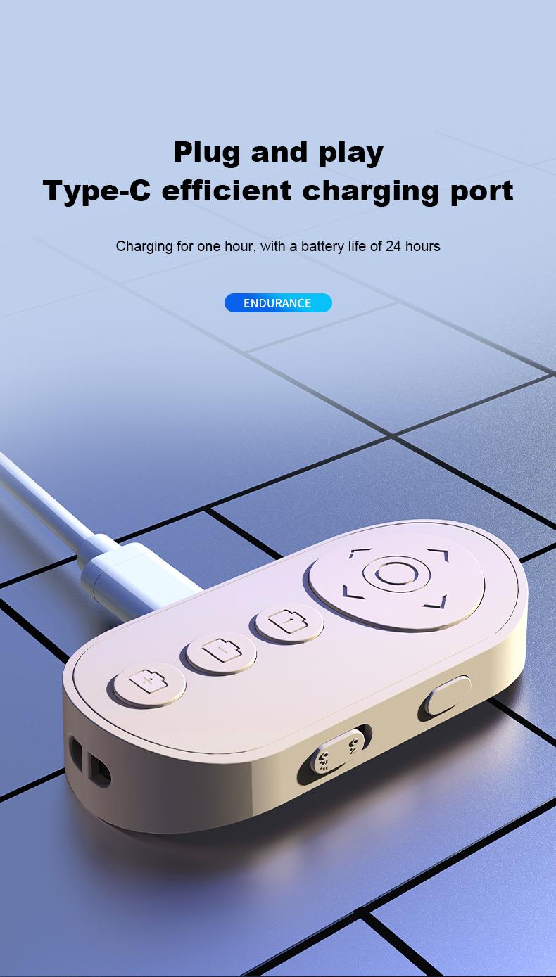 MGALL Wireless Mini Remote Control 2025 New Page Turner & TikTok Video Scroller, Remote for Camera & Video Recording, Compatible with iOS & Android Phones