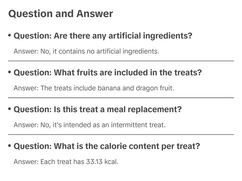 Dole for Pets Fruit Jerky Bites Dog Treats, Banana and Dragon Fruit - Flavored with Real Fruits, No Wheat, Corn, Soy, Artificial Flavors, Colors, or Preservatives, 6 Oz