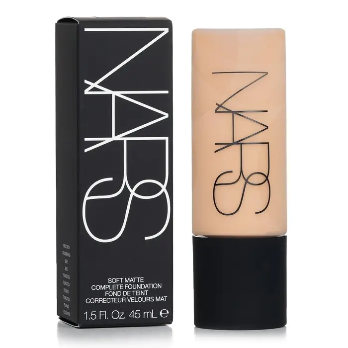 Nars Soft Matte Complete Foundation - #1.2 Patagonia, Cosmetic Soft Matte Makeup with Hyaluronic Acid, Fragrance-Free Long-Lasting Face Makeup, Smooth