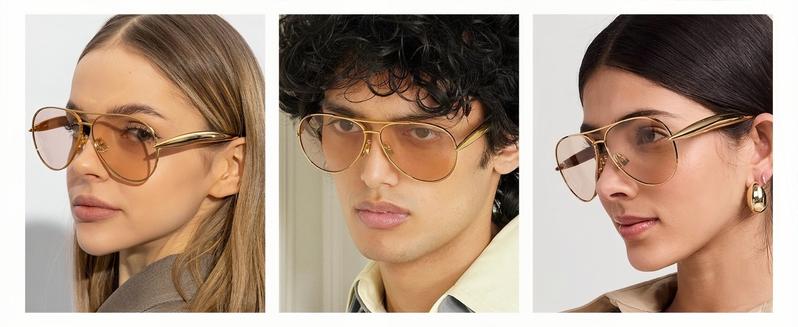〖Summer Turn Up〗1 PCS Large Frame Double Beam Metal Fashion Glasses Toad Glasses Advanced Retro Personality Versatile Daily Wear Street Photography Vacation Travel Beach Accessories Gold Color Sleek Rectangular Sunglasses Acetate Sunglasses