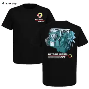 Detroit Diesel Series 60 Engine T-Shirt, Truck Diesel Engine Graphic Tee, Unisex for Men for Women, Menswear, 100% Cotton