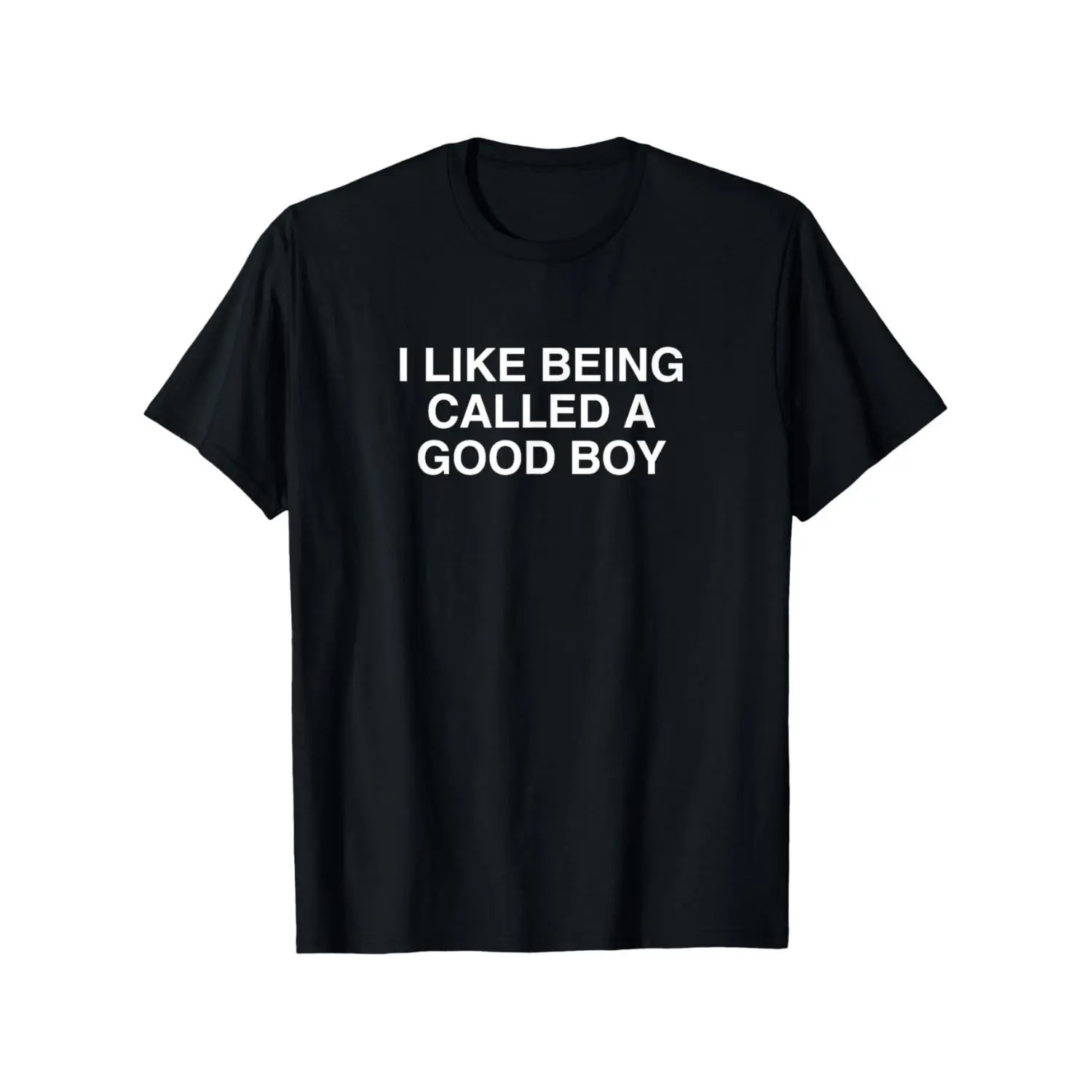 Cotton Men's Funny "I Like Being Called a Good Boy" Graphic T-Shirt - Black Cotton Short-Sleeve Tee, Comfortable & Versatile Summer Casual Wear valentine gift