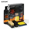 SOPAMI 150ml Foam Shoe Cleaner Kit with Dual Brushes, Shoe Cleaning Foam for Sneakers, Canvas, Mesh and Fabric Shoes, Home Shoe Care Kit