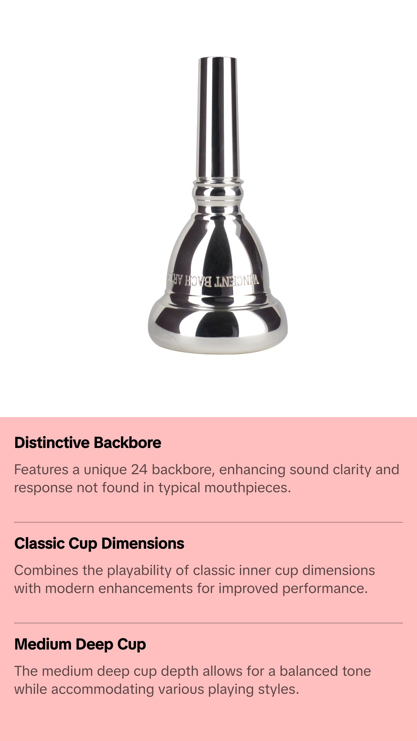 Bach Artisan Trumpet Mouthpiece, 1.5B