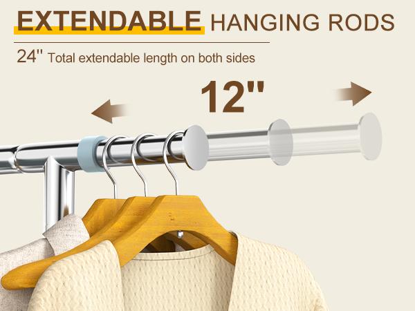 Multi-Functional Heavy-Duty Freestanding Clothes Rack Doubles as Pull-Up Bar Thickened Steel Tube Swivel Wheels 2-in-1 for Hanging Clothes & Working Out Large Capacity Space-Saving