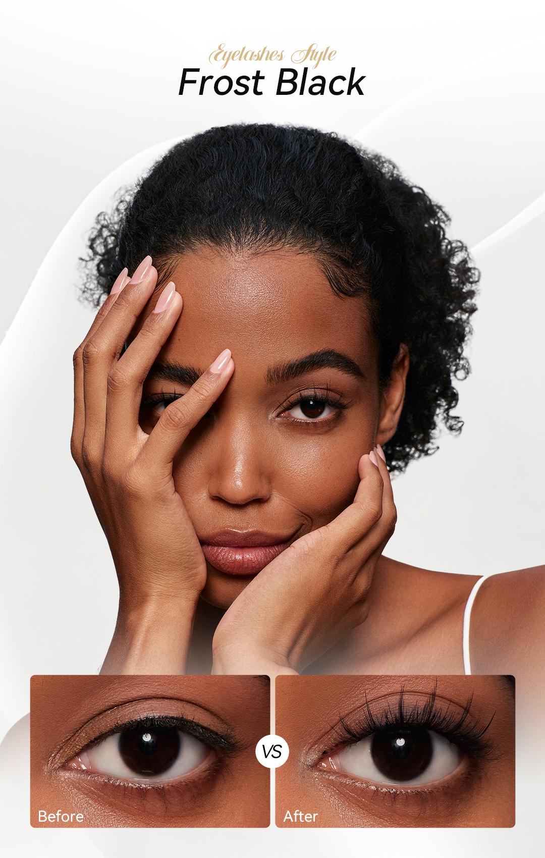 [Wosado] Soft Magnetic Eyelashes All-in-One Box, Reusable, Glue-Free, Waterproof, Lightweight, Natural Style Makeup Cosmetic