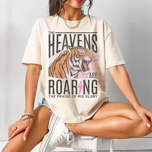 The Heavens Are Roaring Tshirt, Bible Verse Shirt, Religious Shirt, Christian Shirt, 80s Faith Shirt, 90s Aesthetic Clothing