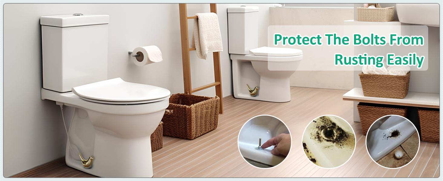 2 Pcs Ceramic Bird Toilet Floor Bolt Caps,Cute Bird Toilet Screw Caps Decorative,Toilet Bolt Figurine,Toilet Bowl Cap Covers,Decorative Bathroom Toilet Bolt Easy Installation