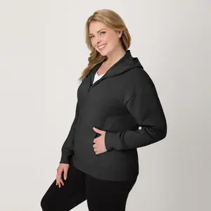 Hanes Ecosmart Women's Full-zip Fleece Hoodie Intimates Comfortable Fit Soft Stretch Fabric Breathable O4637