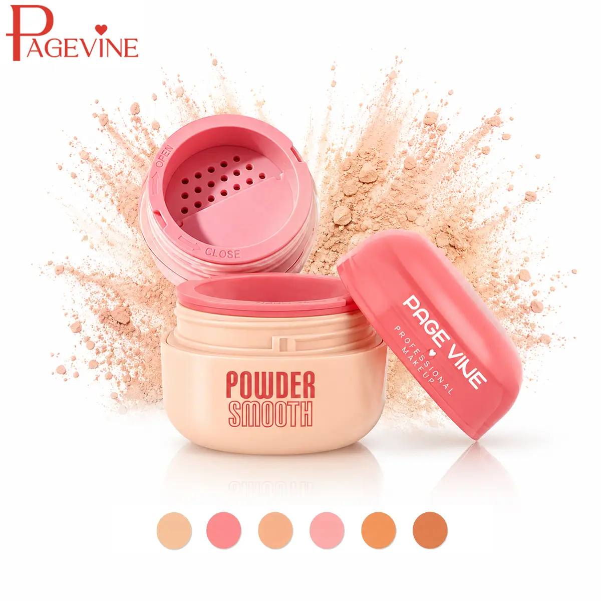 Oil Control Loose Setting Powder, Ultra-Fine Soft Focus Powder with Twist-Lock Sifter, Blurs Pores and Leaves a Natural Matte Finish. Makeup Cosmetic