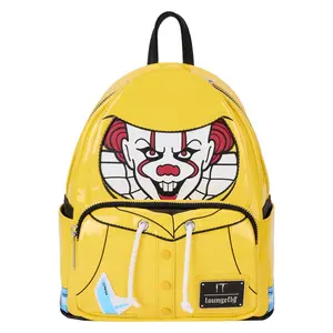 Loungefly Warner Brothers IT Pennywise Raincoat Cosplay Glow Mini Backpack