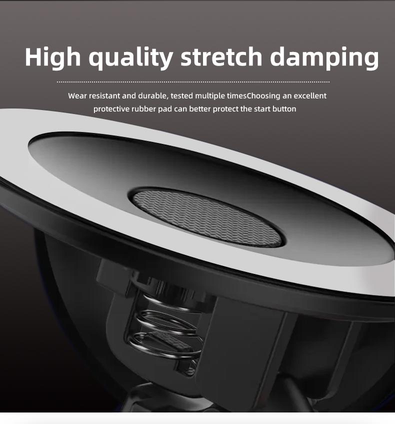 Car Push Start Button Cover, Start Engine Button Cover, Metal Push To Start Accessories, One Click Start Lever, Car Interior Accessories