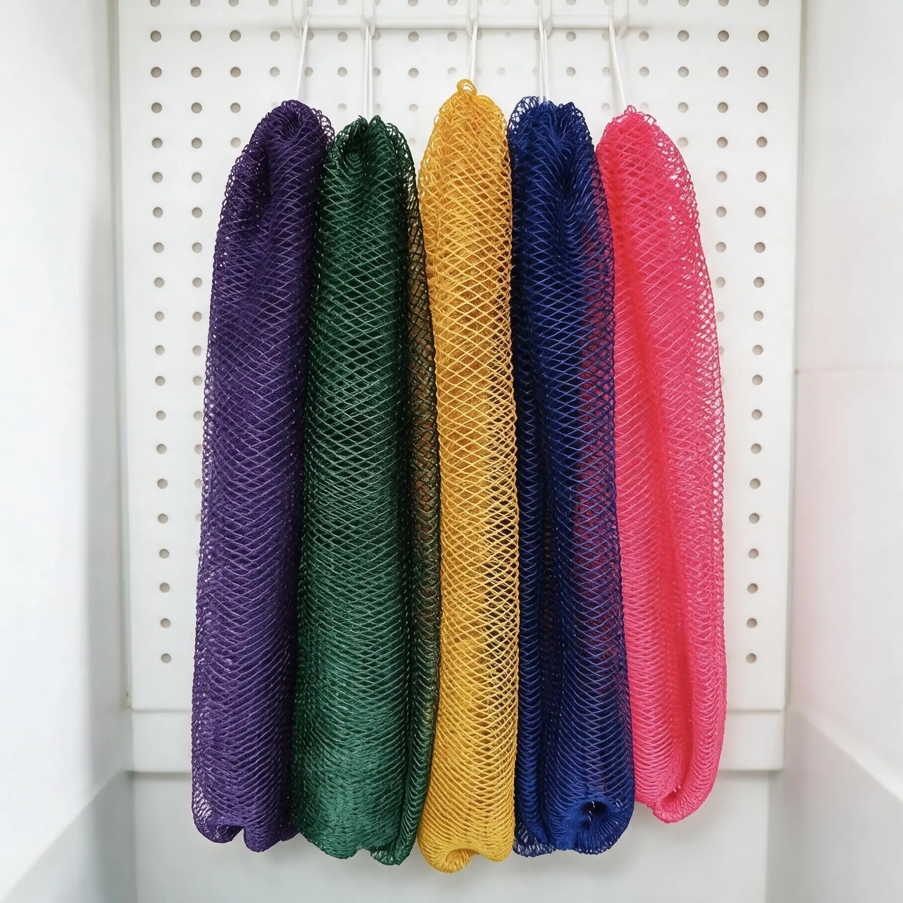 African Net Sponge Exfoliating Net Bath Cloth, Back Scrubber for Shower, Net Sponge for Hair, Bath Sponge for Women, Scrubbers for Face, Bath Sponges for Shower, Gentle Exfoliating Shower Tool for Body Skin Renewal for Men and Women
