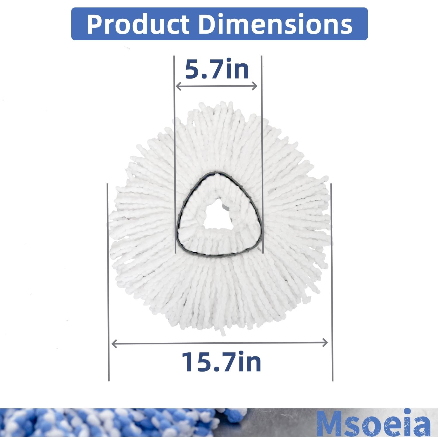 (for 1-Tank System Only) 3 Pack Mop Replace Heads, Mop Refill Heads Replacements Compatible with O Cedar Spin Mop- Easy to Replace, Microfiber, Machine Washable Cleaning Durable