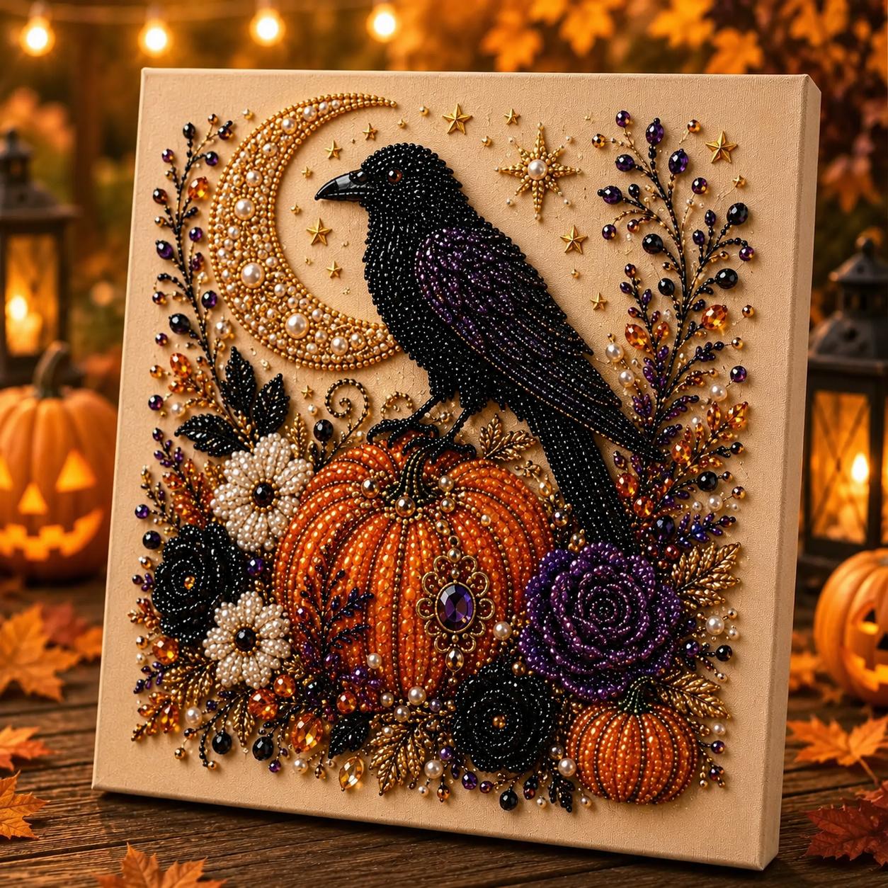 Small Size No light Spooky Cute Ghost 8inx8in Themed Pearl 3D Diamond Painting DIY Kit, Multipurpose Fall Season Handicraft Set, Beautiful Wall Art Furnishing Accessory for Household Indoor Decoration & Holiday Party Present Small Size No light Spooky Cute Ghost 8inx8in Themed Pearl 3D Diamond Painting DIY Kit, Multipurpose Fall Season Handicraft Set, Beautiful Wall Art Furnishing Accessory for Household Indoor Decoration & Holiday Party Present