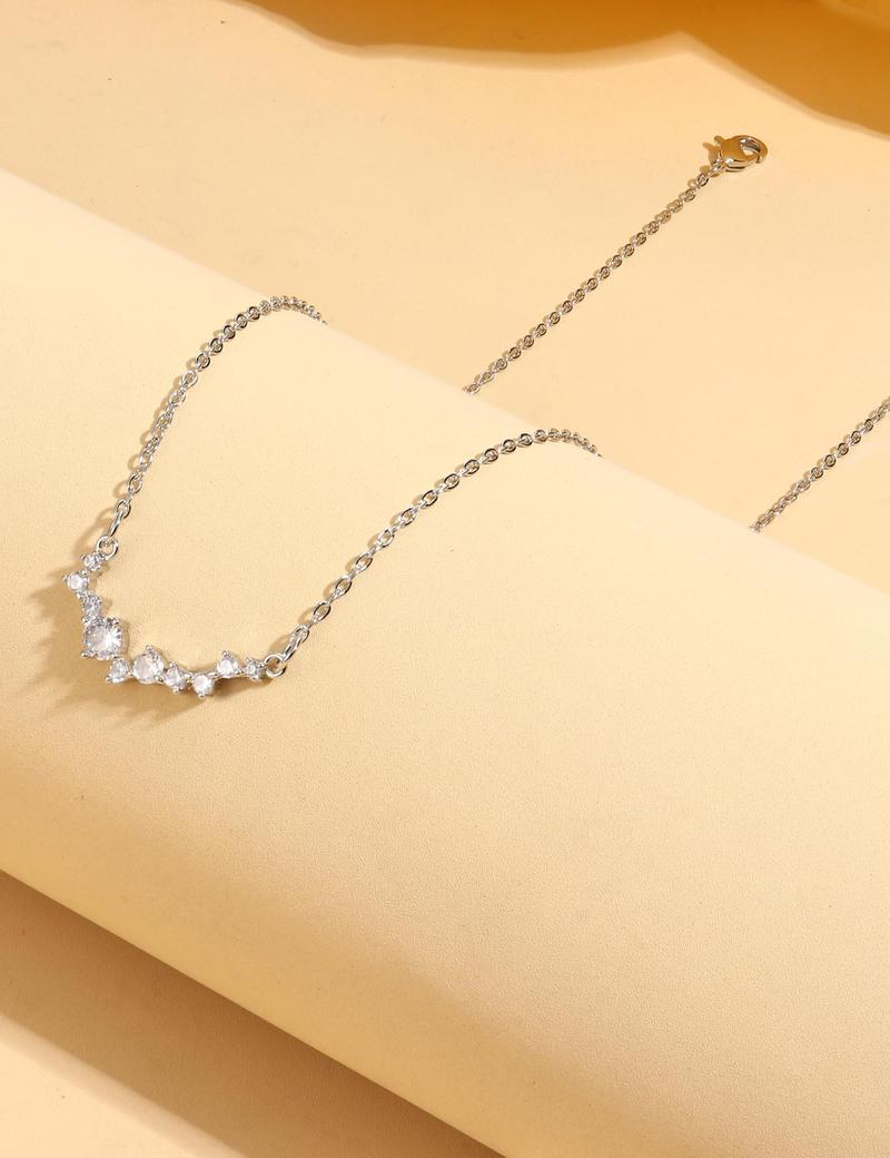 ORAZIO Layered Gold Necklaces for Women Non Tarnish, Dainty 14K Gold Plated Cubic Zircon Necklace Stack Layering Chain Necklace Stackable Cute CZ Pendant Choker Necklace for Women