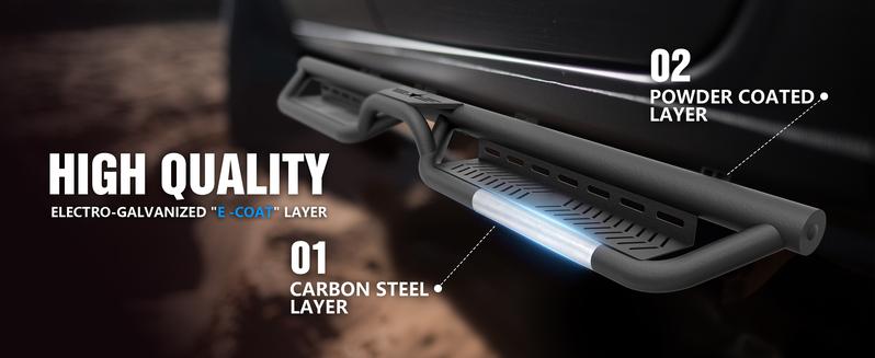 Pickup Running Boards​ SuperCrew Cab for 2015-2026 Ford F150 & 2017-2026 Ford F250 F350 Super Duty Side Step