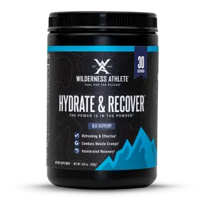 Wilderness Athlete - Hydrate & Recover | Liquid Hydration Powder Electrolyte Drink Mix - Recover Faster with BCAAs - Hydrate Powder with 1000mg of Vitamin C - 30 Serving Tub