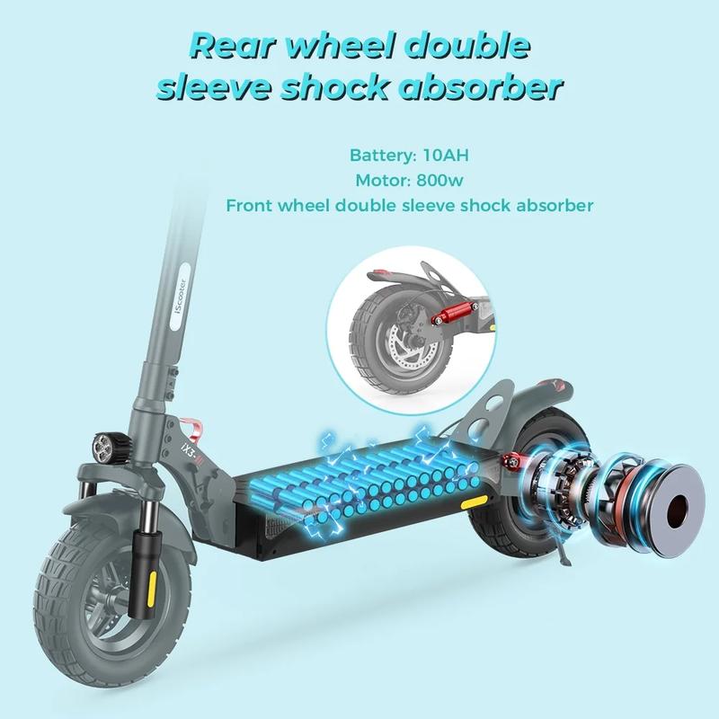 【Christmas Gifts】Powerful Off-Road Folding Electric Scooter, 2000W /1000W Motor, 38 MPH/28 Top Speed,50/43 Miles Long Range, 10"/11 Off Road Pneumatic Tires, Double Braking Systems, with APP, Storage Bag, 330LBS Max Load