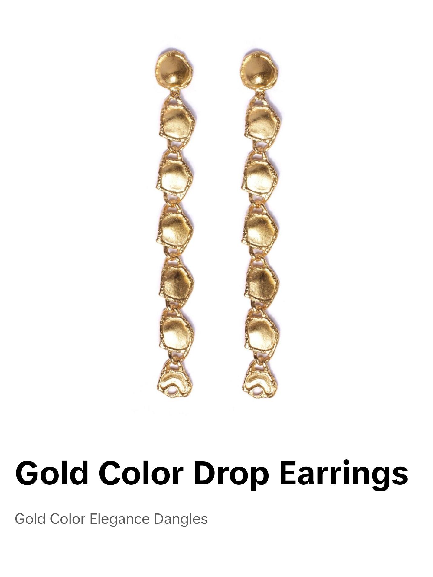 Long drop earrings