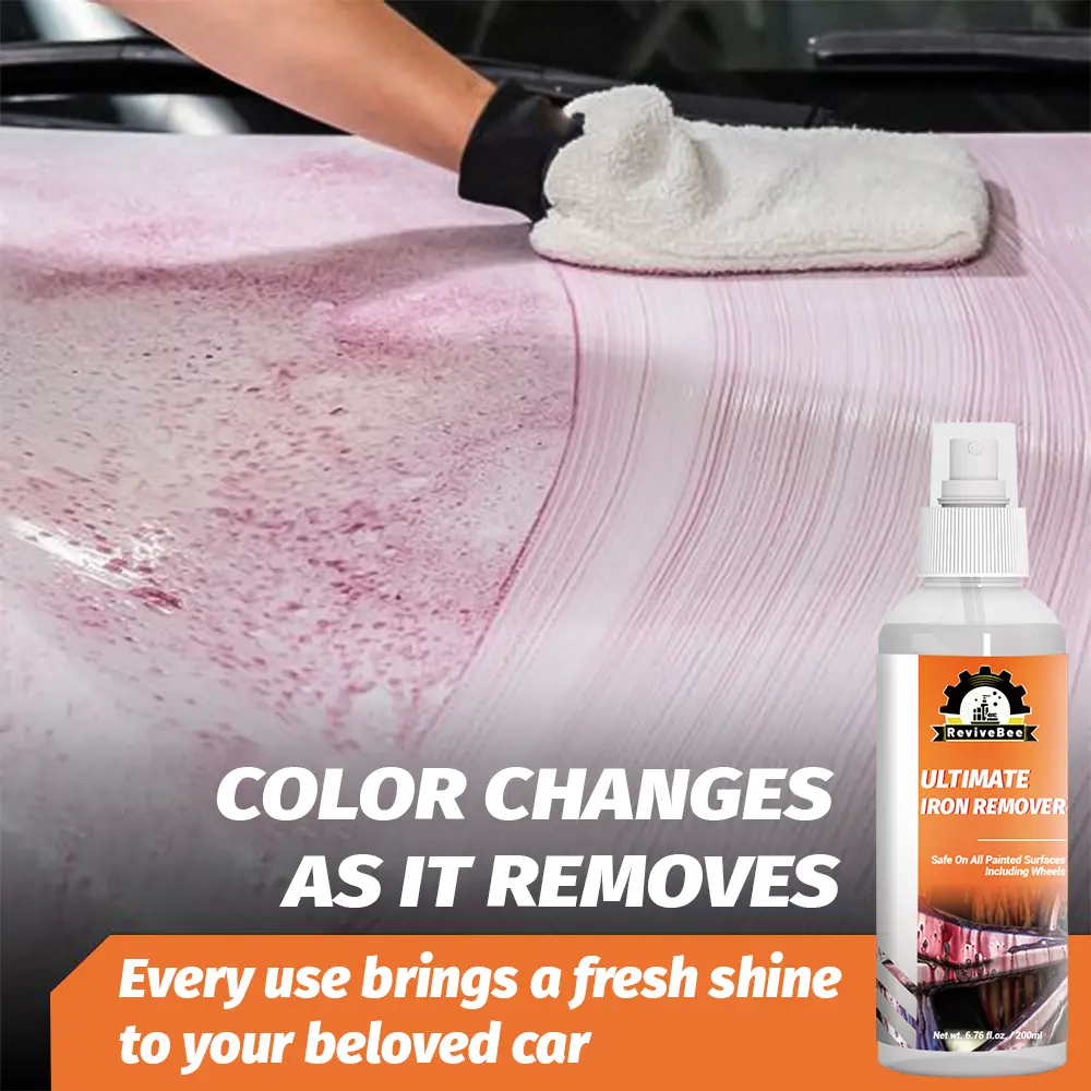 Powerful Metal Rust Remover Spray Liquid - Car Care Automotive Detailing Solution, Household Surface Treatment, Rust Cleaner for Metal, Rust Remover For Metal