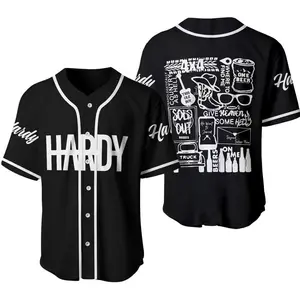 HARDY Baseball Jersey – Country Concert Tour Jersey, Country Music Fan Baseball Shirt
