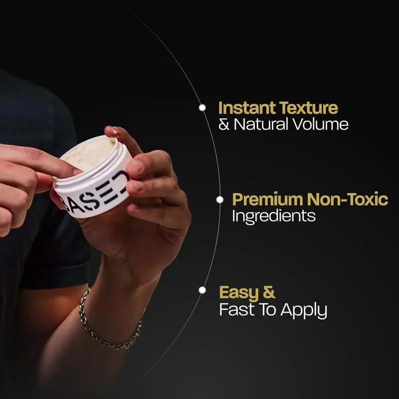 BASED Hair Clay: Premium Non-Toxic Formula with Shea Butter & Beeswax, Strong Hold Matte Finish Best-Selling Styling Clay