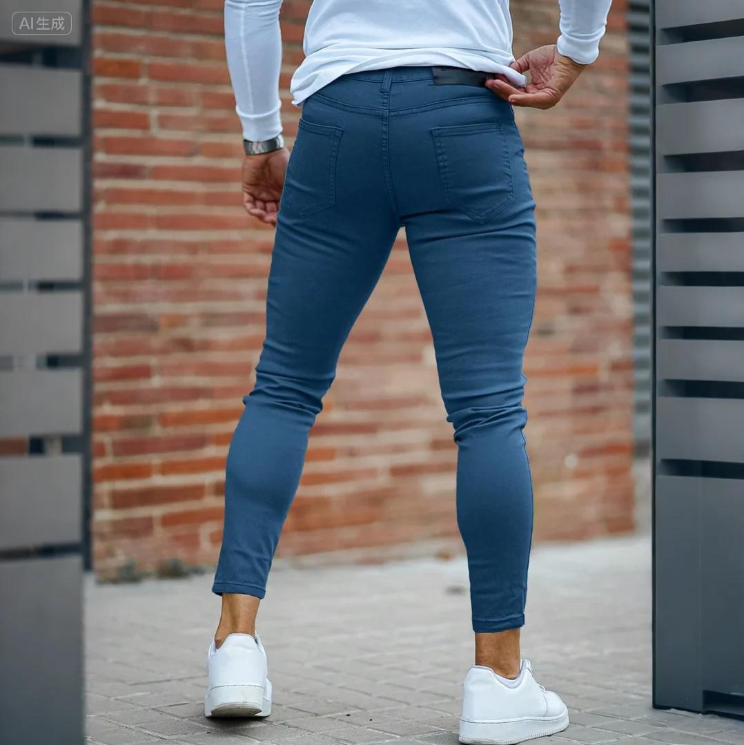 GINGTTO Mens Jeans Skinny Stretch Fashion High Rise Colored Jeans