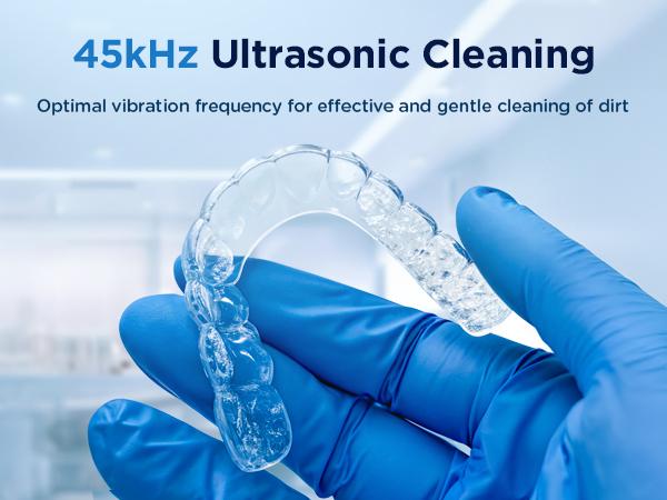Dental Ultrasonic Retainer Cleaner Machine: 45kHz Dental Cleaning Pod with Digital Timer & 200ML, Deep Cleaning for Dentures, Aligners, Braces, Mouth Guards, Night Guards, Toothbrush Heads & Jewelry Dental Ultrasonic Retainer Cleaner Machine: 45kHz Dental Cleaning Pod with Digital Timer & 200ML, Deep Cleaning for Dentures, Aligners, Braces, Mouth Guards, Night Guards, Toothbrush Heads & Jewelry