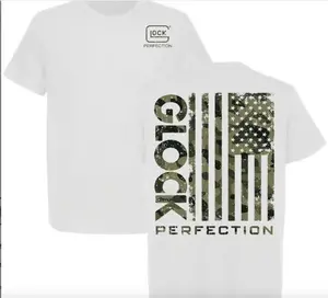 GIock Camo USA Flag T-shirt/Glock, Gun Lovers Tee, Vintage 90s Graphic Tees, Full Size, Full Color