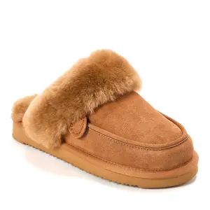 Fireside by Dearfoams Women's Melville Genuine Shearling Scuff Slipper
