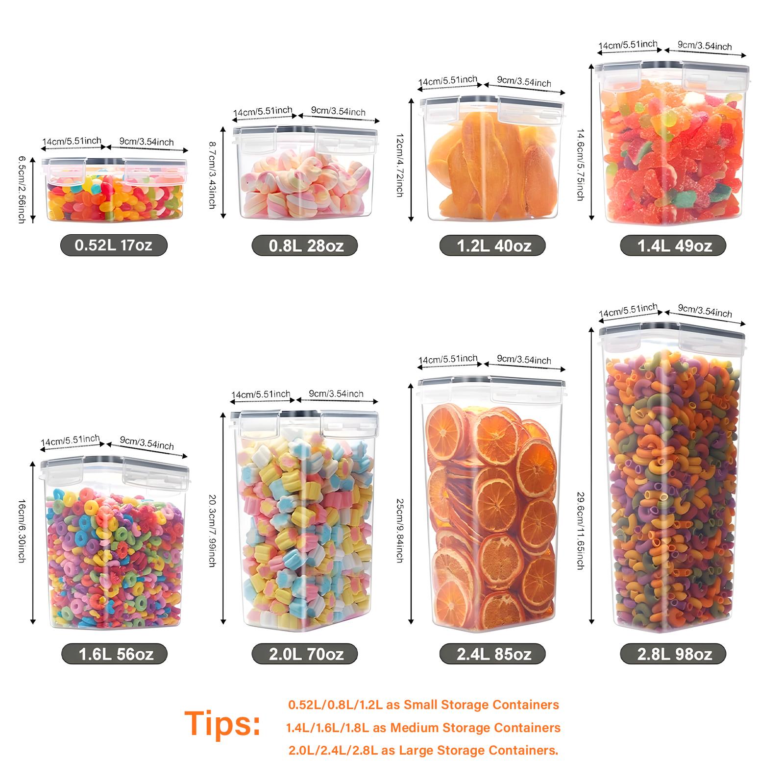 30/60 Airtight Food Storage Container Set (15/30 Lids & 15/30 Jars), BPA-Free Plastic Kitchenware for Storing Grains, Flour, and Sugar, Ideal Pantry Kitchen Organization Tool, Reusable Labels & Marker, Ason Jars