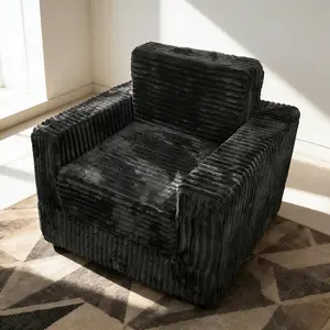 Giant Bean Bag Chair Style Sofa! High-Rebound Memory Foam Lazy Couch, Oversized Comfy Lounge Chair for Bedroom & Cozy Living Room Setup