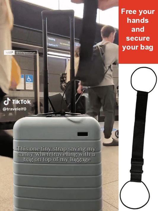 2pack Multi Use Strong Adjustable Luggage Connector Straps For Suitcases Rainbow Travel Straps Secure Organize Anti Theft Straps