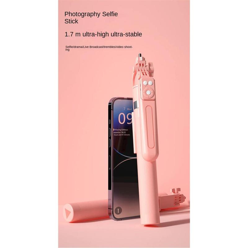 MEUYAG 170cm 360° rotation Selfie Stick with Wireless Bluetooth Extended Tripod with Remote Shutter for Android ios smartphone