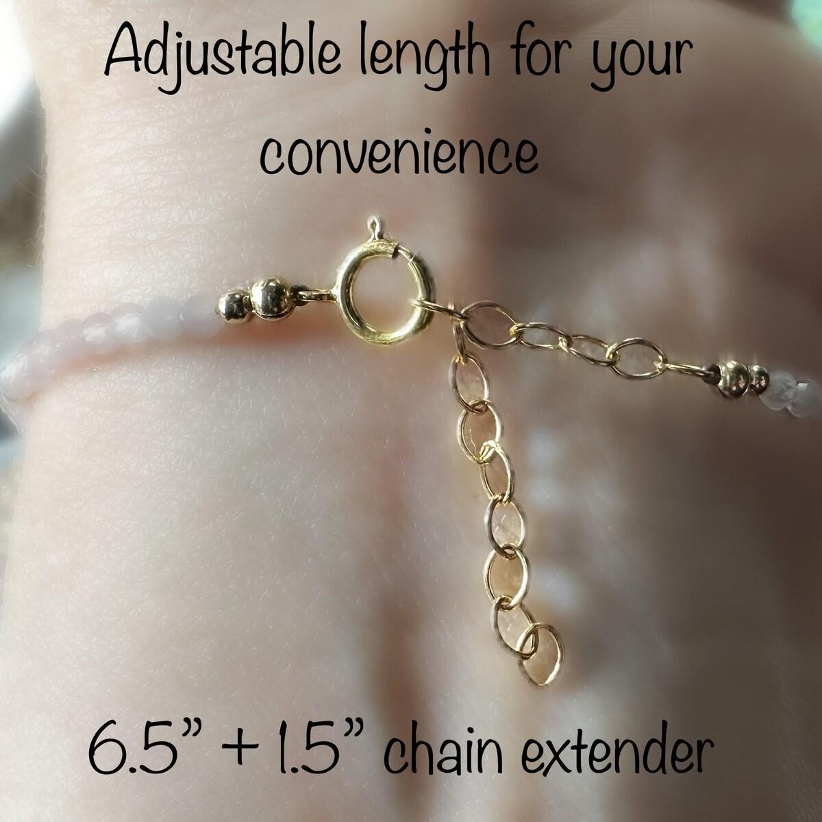 Sofia Natural Blue Tourmaline Bracelet Aqua Crystal Dainty Bracelet Delicate Gemstone Healing Bracelet Minimalist Style for Women Handmade Gift for her, gift for him