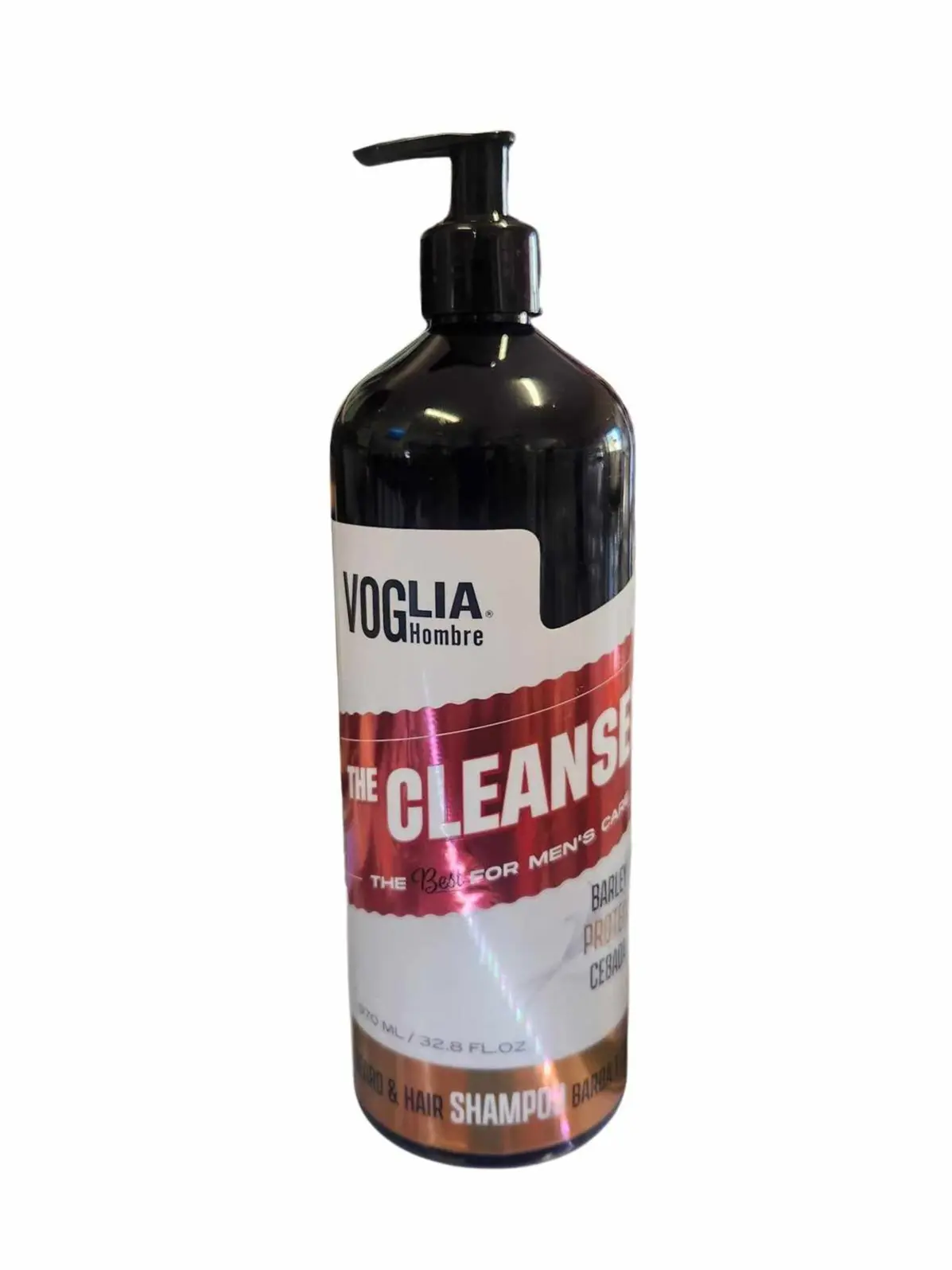 Voglia Men The Cleanser Beard and Hair Shampoo 32.8 Fl. Oz.  Men Care - Effective Cleansing & Versatile Use for Best Men's Hair and Beard Health, Hair Care, Alcohol-Free