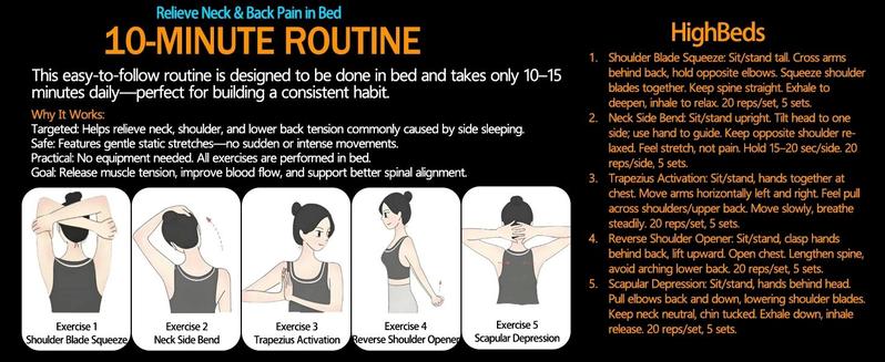 BASF Material Neck Support Pillow for Shoulder & Neck Pain Relief, Nighttime Recovery Pillow