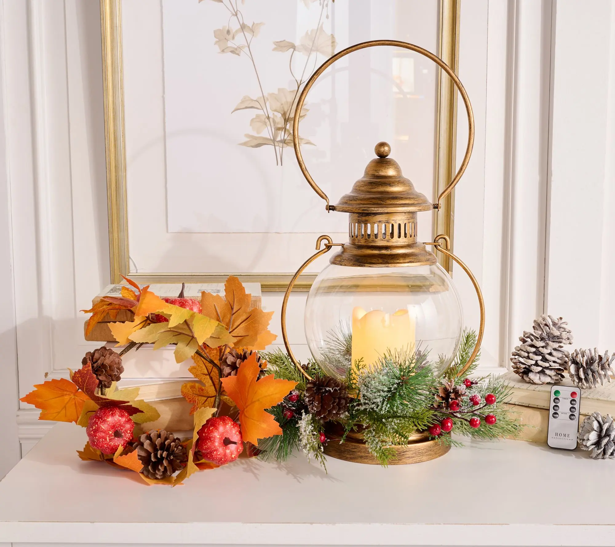 Home Reflections Indoor/Outdoor 16" Hanging Lantern