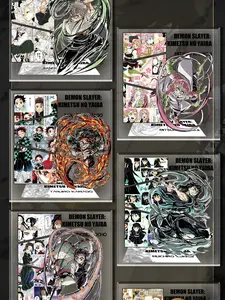 Demon Slayer Second-Creation Crystal bricks-The Falling Sun Series