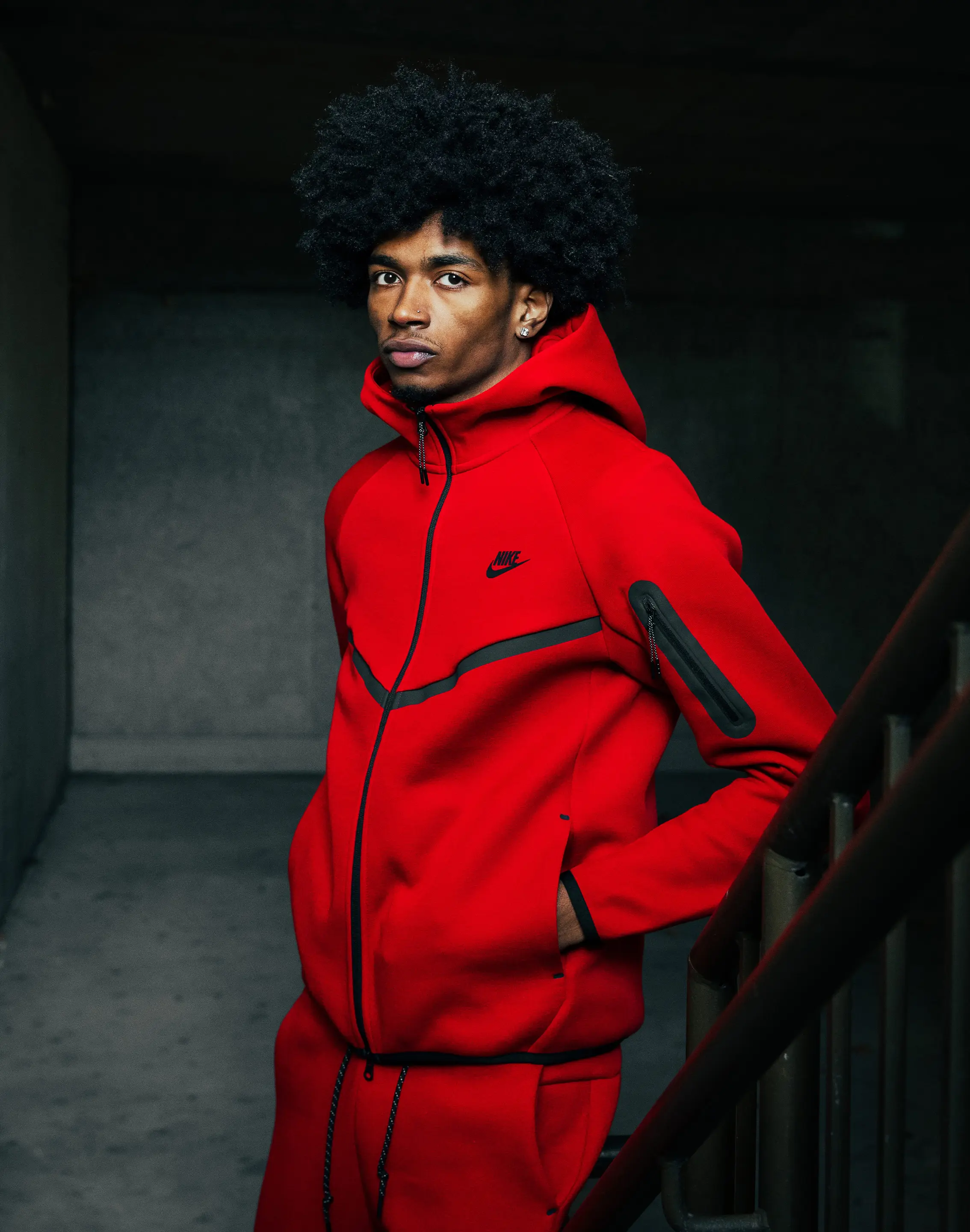 Mens Nike Tech Fleece Windrunner Full-Zip Hoodie