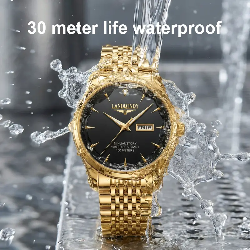 mens dress watch gold Top Affordable Luxury Yellow Gold Dress Watches for Men main image 0