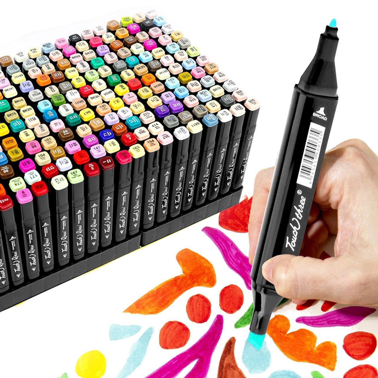 Dual Tip Artist Alcohol Markers Set 80 PCS for Coloring Drawing Sketching Card Making & Illustration Ideal for Adults Kids