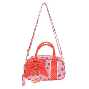 Whatever Makes You Happy Strawberry Shortcake Duffelette with Acrylic Charm